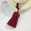 AqToCna Giả Da sel Mặt Dây Chuyền Vintage DIY Treo Trang Trí Phụ Kiện Cho Túi Ví Móc Khóa Trang Trí Thủ Công Làm AqToCna
