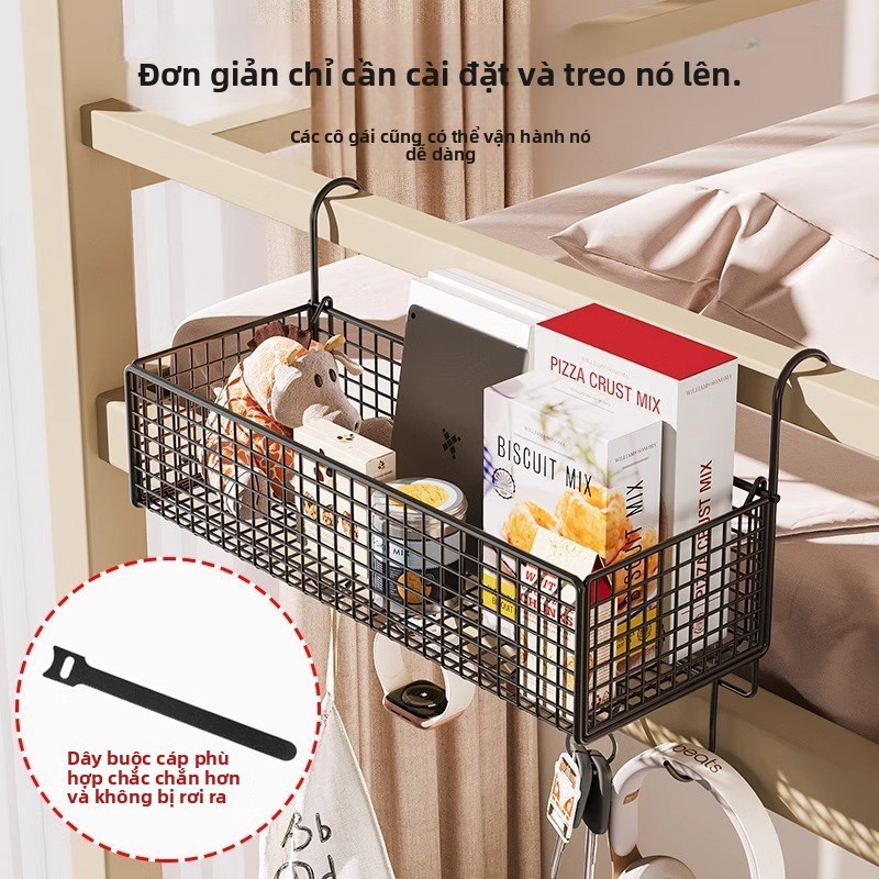 G Lưới Ký Túc Xá Giá Để Đồ Hàng Giá Để Đồ Đầu Giường Đầu Giường Treo Giỏ Giá Ký Túc Xá Sinh Viên Trên Bunk Tường EJIB
