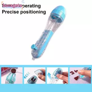 Bút vị trí hạt BORAGETE, Máy làm thủ công đầu 2.6mm Perler Hama Beads Pen, Sáng tạo tự động tiết kiệm thời gian Báo chí hạt Công cụ vị trí trẻ em