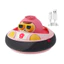 < Pluscloth > Bóng đá di chuột có đèn Led chạy điện có nhạc – Đồ chơi trong nhà dành cho trẻ em và cha mẹ Quà tặng hoạt động vui nhộn dành cho cha mẹ và con cái Bóng nổi treo trong nhà để chơi tại nhà