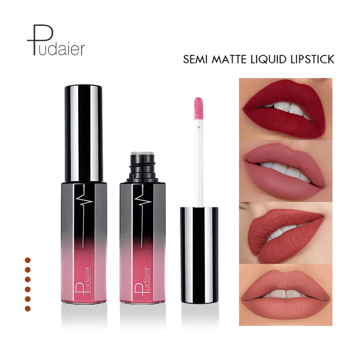 Pudaier Lip Gloss 36 Màu Matte Matte Lip Gloss Không Dễ Dính Cup Color Lip Gloss Liquid Lipstick