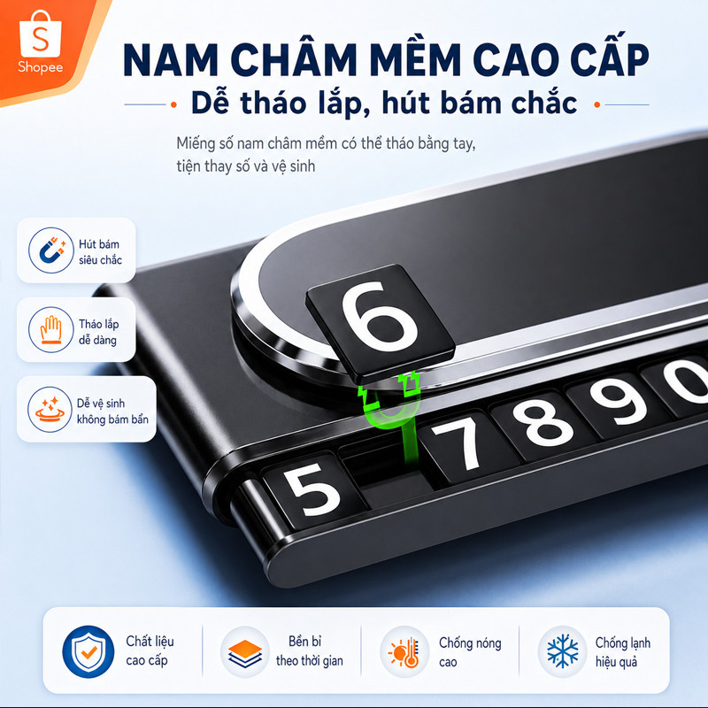 Thẻ Số Điện Thoại Từ Tính - Người Bạn Đồng Hành Lịch Sự Khi Đỗ Xe, Kết Hợp Tiện Dụng & Sang Trọng Cho Mọi Hành Trình