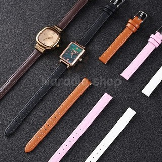 Dây đeo đồng hồ bằng da 10-22mm cho doanh nghiệp Họa tiết trơn Bạc Pin Khóa Dây đeo đồng hồ cho nam nữ Vòng đeo tay thay thế