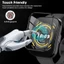 2-10 Chiếc Cong Kính Cường Lực Cho Amazfit Pop Pro 3S 3R 2 Band 7 5 Đen Edge Bảo Vệ Màn Hình Cho Amazfit Bip S lite 3 U Pro 6 5 Unity Anti-Fingerprints Phim Kính HD