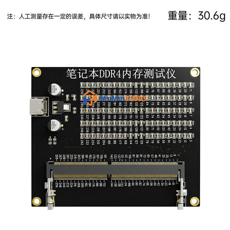 Thẻ kiểm tra RAM DDR4 Laptop chạy bằng USB, Công cụ kiểm tra chẩn đoán mạch nhớ LED cho máy tính xách tay SODIMM DDR4
