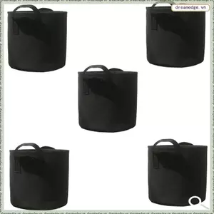 Chậu vải hạng nặng, Túi trồng rau / hoa / cây, Chậu vải không dệt dày có tay cầm (5 gallon)