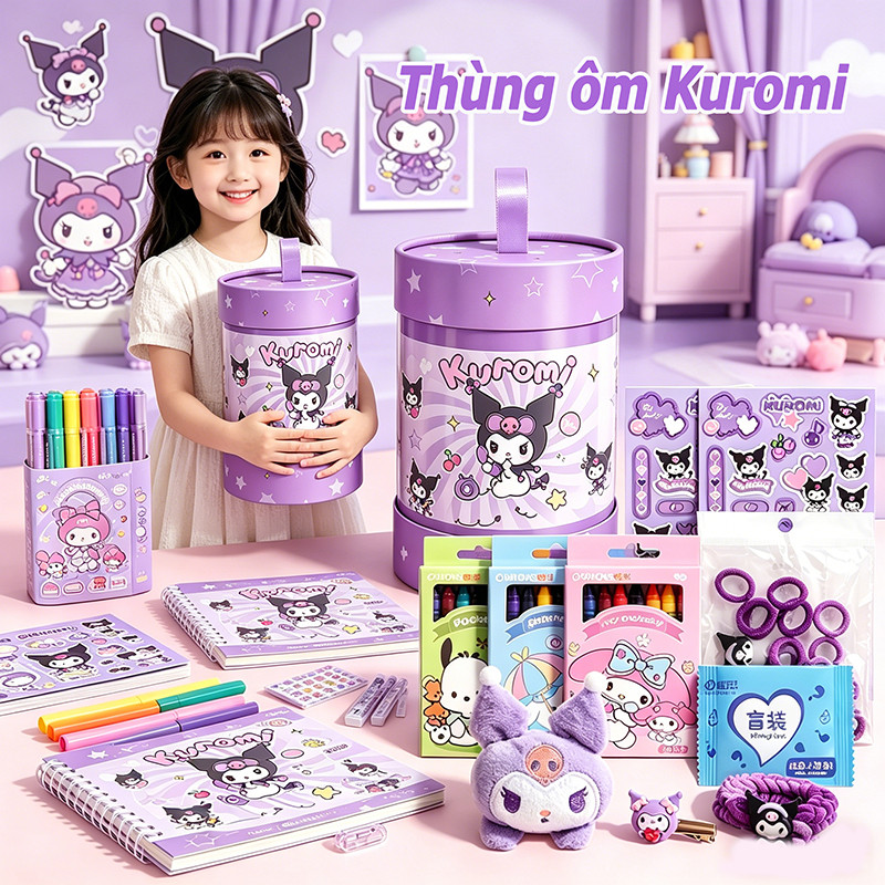Set quà tặng văn phòng phẩm dễ thương hoạt hình cho bé gái học sinh sinh nhật 1/6 tốt nghiệp nhiều