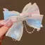 AqToCna Thời Trang Công Chúa Nơ Kẹp Tóc Barrettes Phụ Kiện Tóc Trẻ Em Dễ Thương Ngọt Ngào Bé Gái Mũ Đội Đầu Tóc AqToCna