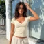 Áo thun nữ cổ chữ V, tay ngắn, formSlim Fit - Hè mát mẻ