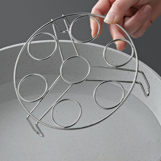 Giá hấp trứng bằng thép không gỉ hạng nặng, Giá đỡ Trivet chịu nhiệt để hấp trứng, bánh bao, thức ăn, chân hình chữ U chống trượt, dụng cụ nhà bếp đa năng cha518
