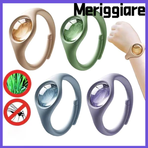 Vòng tay đuổi muỗi mùa hè MERIGGIARE, Dây đeo cổ tay chống muỗi đa năng di động, Lõi thay thế Thuốc đuổi muỗi chống muỗi Thiết bị chống muỗi Người lớn