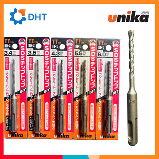 Mũi khoan bê tông chuôi gài SDS-Plus hợp kim UNIKA TT 3.2-6.0mm dài 110mm (Tip top)