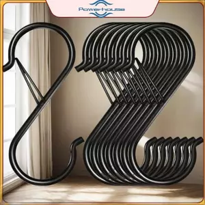 ĐIỆN 10 chiếc Móc S để treo bằng Bule an toàn, Móc tủ quần áo hình chữ S bằng kim loại hạng nặng.