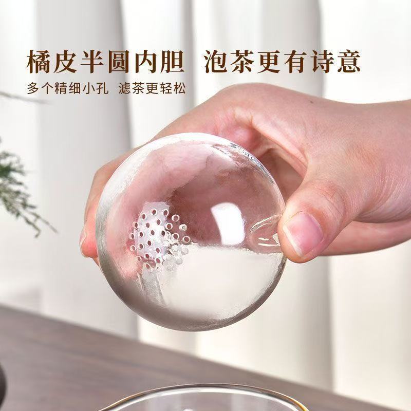 Tống trà bằng thủy tinh, Dụng cụ pha trà phổ nhĩ quýt (Có thể dùng đun trên bếp)