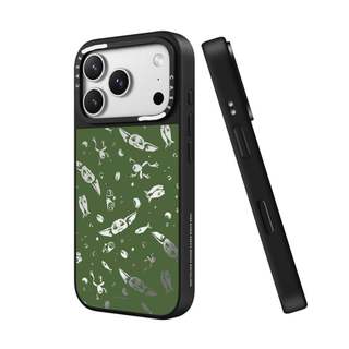 CASECASE X The MandalorianTM Và Họa Tiết Grogu Đen & Sliver Gương Hút Từ Tính IPhone Dành Cho IPhone 17 Air 16 15 14 13 12 Pro Max Plus Ốp Lưng Cứng Có Hộp Khắc Logo