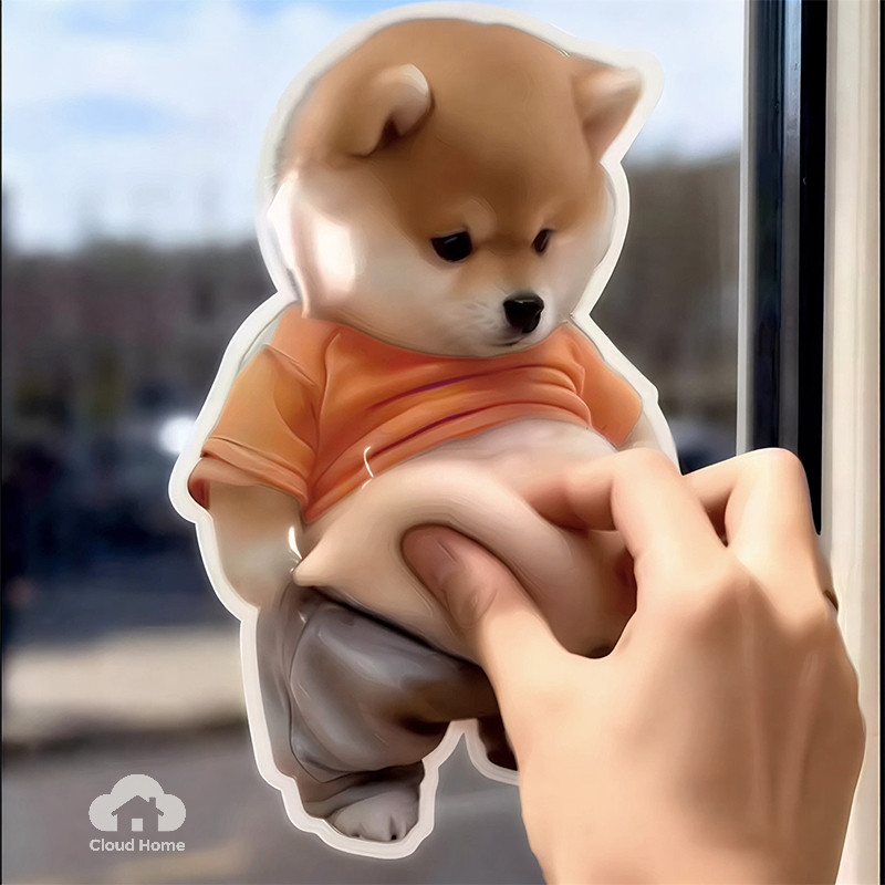 🌤️COD🌤️Hình Dán Sticker Cún Shiba Mochi Bụng Phệ Đáng Yêu Đồ Chơi Trang Trí Giảm Stress