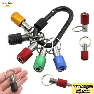 [Vận chuyển địa phương] Giá đỡ đầu tuốc nơ vít HAVENLYCO 6 chiếc, Mũi khoan chuyển đổi móc chìa khóa cầm tay cầm tay, Chân lục giác nhẹ 6 chiếc Dụng cụ cầm tay ngoài trời