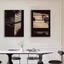 tranh treo tường cửa sổ giả decor phòng khách họa tiết bóng cây ánh sáng chữa lành tranh vải canvas trang trí bàn làm việc