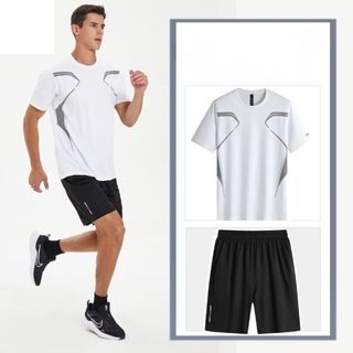 Đồ Bộ Quần Áo Thể Thao Nam Mùa Hè Chất Thun Lạnh Co Giãn 4 Chiều Giá rẻ  002