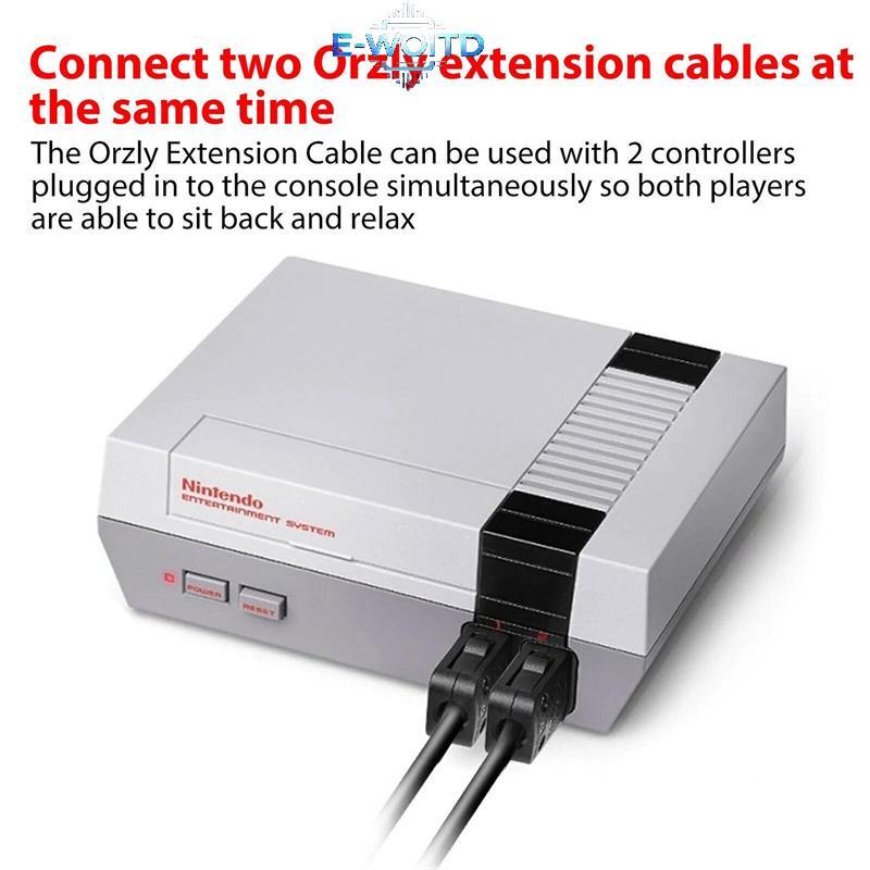 Dây mở rộng trò chơi cáp mở rộng E-WOITD 3M cho Nintendo SNES Bộ điều khiển Mini cổ điển cho bộ điều khiển NES Wii E-WOITD