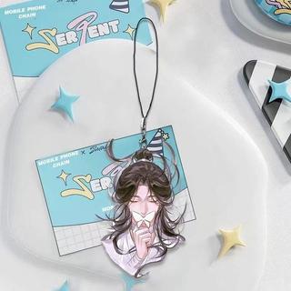 Heaven Official's Blessing Xie Lian Hua Cheng Cosplay Acrylic Keychain Figure Pendant Rope Phone Keyring Chai