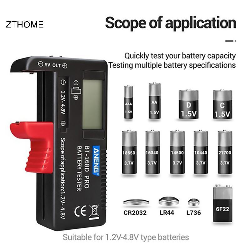 ZTHOME Kỹ Thuật Số Dung Lượng Pin Volt Tester Che Pin Điện Áp Dòng Điện Meter Tester HOT