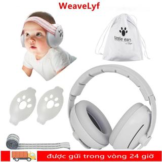 WEAVELYF Tai nghe bảo vệ tai cho bé, khử tiếng ồn, nút bịt tai chuyển đổi 2 trong 1, cải thiện giấc ngủ, di động