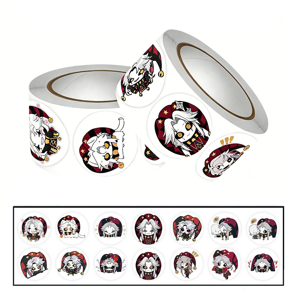 500 Chiếc Roll The Freak Circus‌ Pierrot Harlequin Nhân Vật Dán Cho Thêu Sò Nhật Ký Notebook Laptop Đề Can Trang Trí