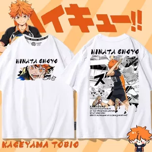 Bóng chuyền Thiếu Niên Anime Đồng Thương Hiệu Áo Thun Ngắn Tay Nam Mùa Hè Kageyama Feixo Hyuga Shoyo Two-Di