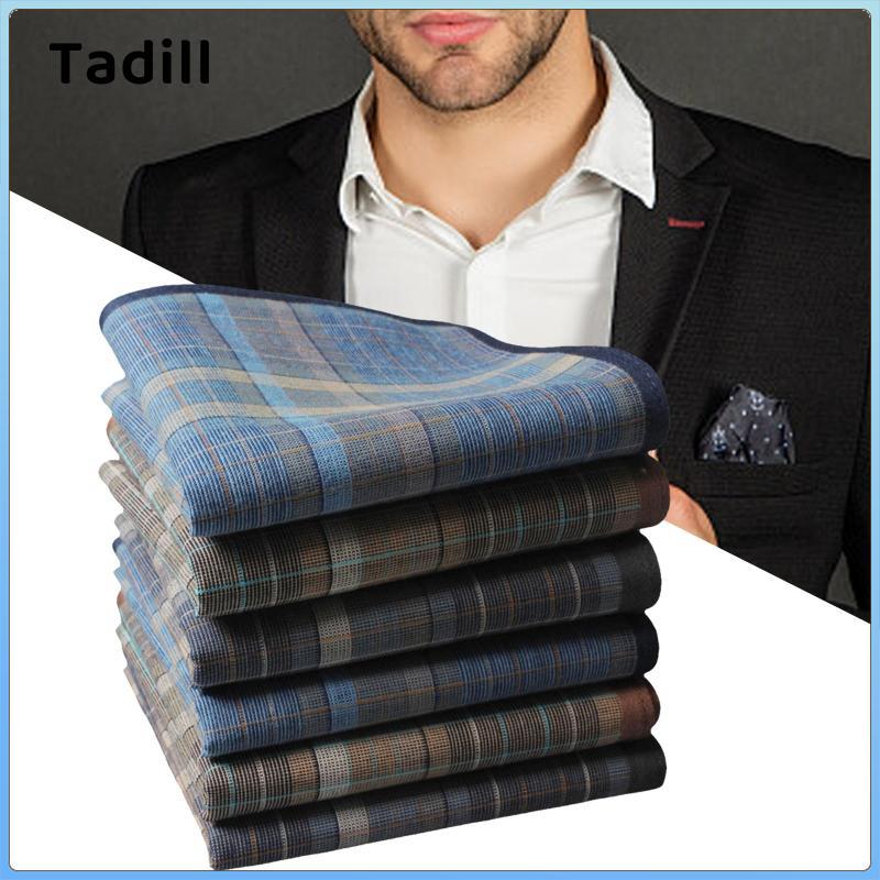 Khăn tay cotton nam 6 chiếc, khăn mùi soa nam, khăn vuông công sở, phụ kiện cưới chú rể, prom, nam nữ, quà tặng cha