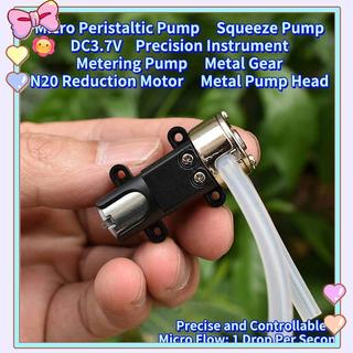 [beautifulhome] Máy bơm nhu động Micro N20 DC 3.7V Máy bơm ép đo số nguyên khối bằng kim loại Mini cho phòng thí nghiệm Dinh dưỡng Dụng cụ y tế Tự động cho ăn [làm đẹp]