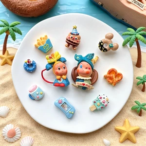 Phụ kiện Pop Mart dễ thương Starman khóa giày ba chiều, thích hợp cho cá sấu, có thể tháo rời, phụ kiện hoa giày lỗ Zhibixing