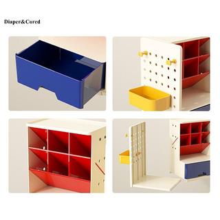 DIAPER & CORED Hộp đựng bút dung lượng lớn Hộp lưu trữ để bàn có thể thu vào Hộp lưu trữ bút có giá trị cao Thùng nhẹ sang trọng Cảm giác cao cấp YTH