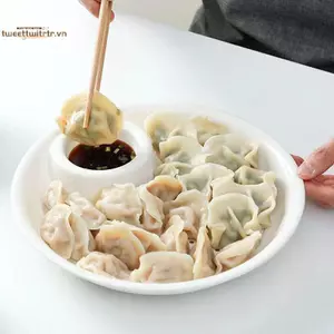 TRTR Đĩa Bánh Bao Hai Lớp Với Giấm Đĩa Bánh Bao Đa Năng Trái Cây Khoai Tây Chiên Khay Có Thể Thoát Nước VN