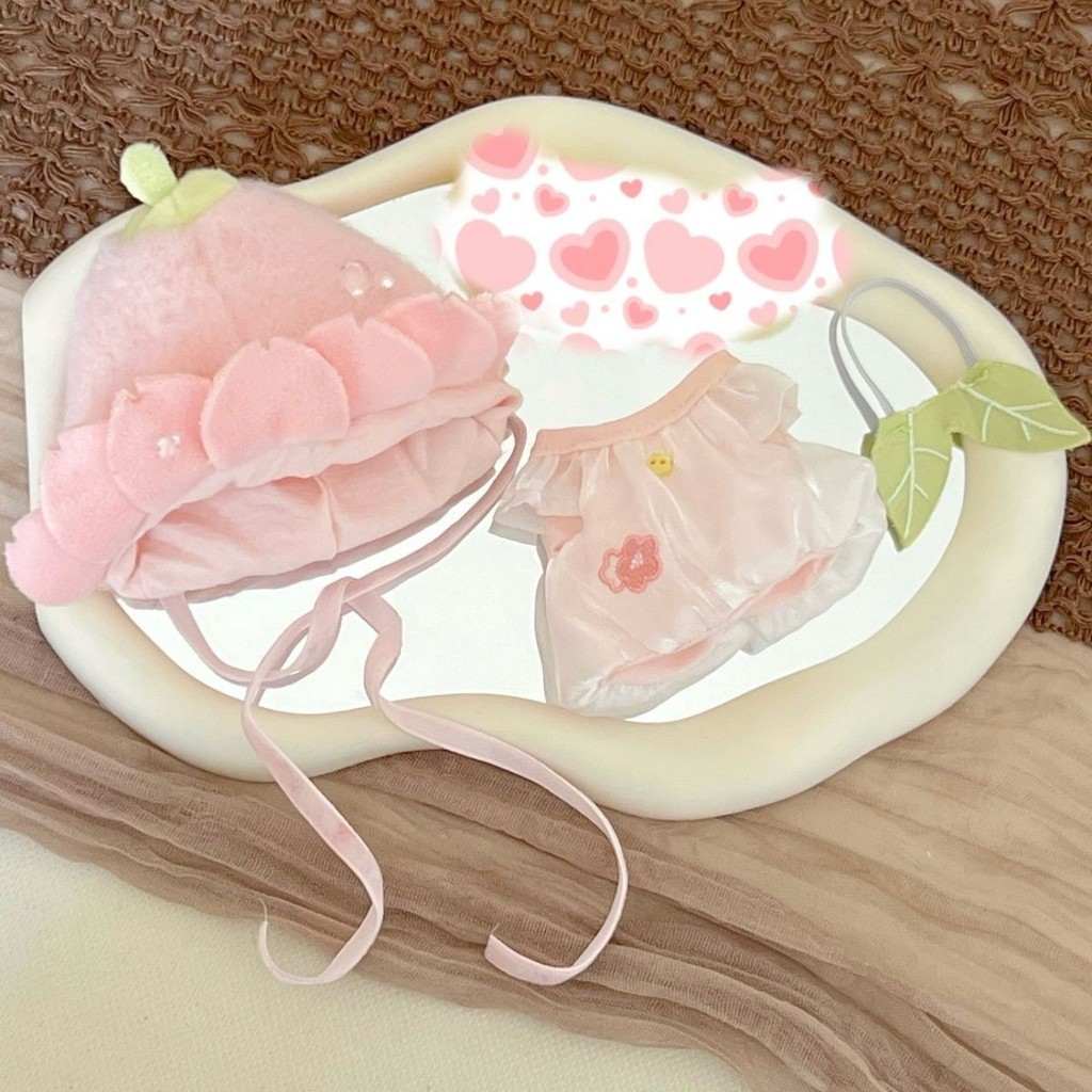 Quần áo trẻ em 10cm < Spring Sakura} Quần áo búp bê Cotton Bộ đồ trang điểm dễ thương Giá rẻ 5.4