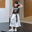 Bé Gái Slim-fit Áo Vest Không Tay Mùa Hè Phong Cách Mới Trẻ Em Hoạt Hình In Chữ Top