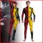 YB1 Deadpool Wolverine phim 3D Slim-fit Áo liền quần cosplay vải hai màu Halloween trang phục dự tiệc BY1