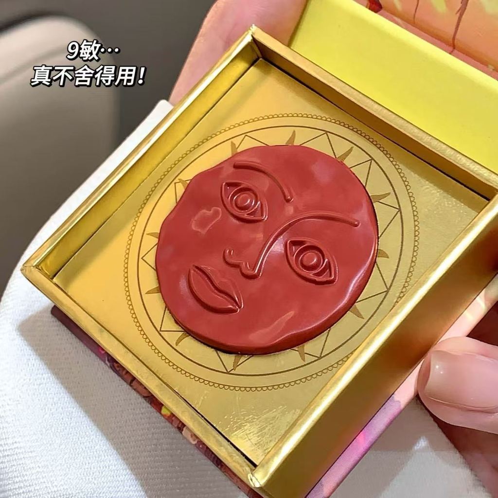 Cảm giác cao cấp!Sun Cảm Xúc Blush Độ Bóng Cao Mở Rộng Châu Âu Mỹ Mờ Làm Sáng Đường Viền Bão Hòa Cao Bóng Mặt Làm Sáng Mỹ Phẩm