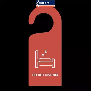 MAKY Do Not Disturb Door Sign Treo Sign Shop Mặt dây chuyền Vệ sinh phòng Thẻ cửa hai mặt cho Club Cafe Hotel VN