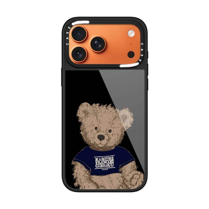 CASECASE X Marithe Bear Case Chống Trầy Xước Từ Hút Kính Dành Cho IPhone 17 Air 16 15 14 Pro Max Plus Ốp Lưng Cứng Có Hộp Khắc logo