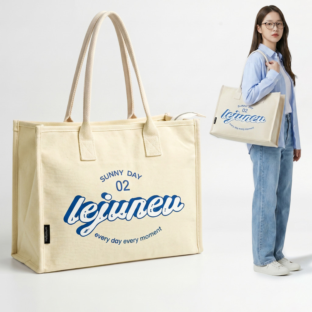Túi tote nữ vải canvas dày có zip khóa miệng nhiều ngăn đựng thời trang ulzzang hàn quốc đẹp 0563