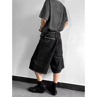 Quần short denim nam ESEA, thương hiệu thời trang retro Mỹ, phong cách cao cấp và trung tính