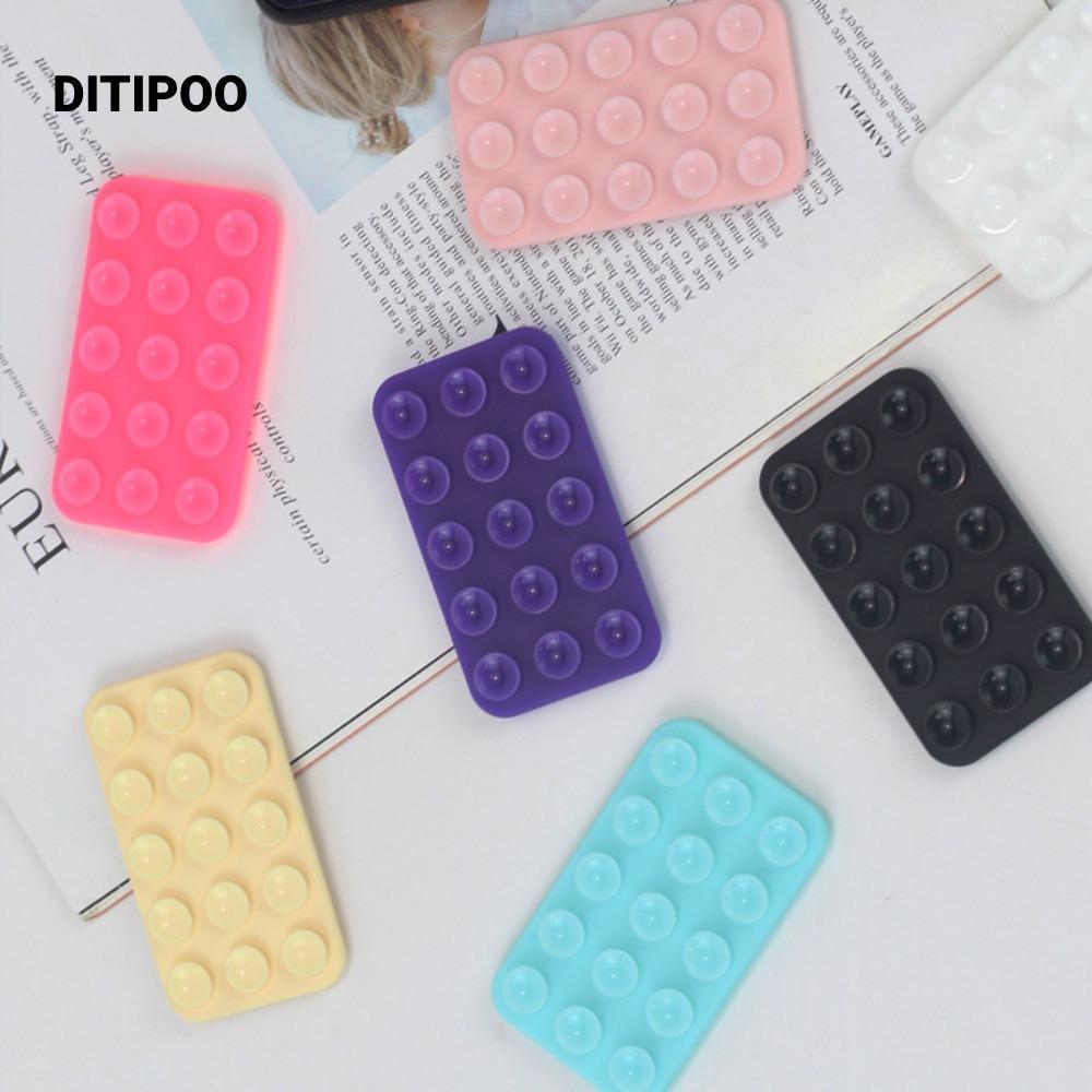 Tấm hút cao su silicon DITIPOO, Tấm hút silicon bền đa chức năng, Giá đỡ cốc hút hai mặt đa năng Giá đỡ điện thoại di động