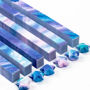 Chenyang Văn Hóa Ngôi Sao Dải Chấm Starlight pvc Đóng Hộp Hai Mặt Ngôi Sao Hai Màu Origami diy Mẫu Giáo Giấy Handmade HFFP