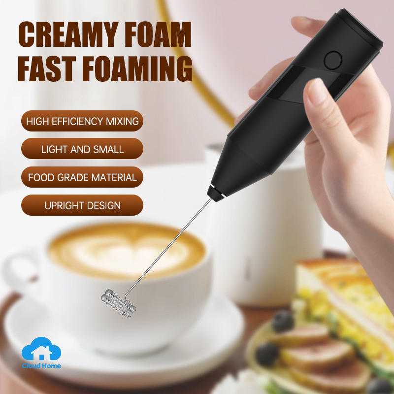Máy tạo bọt sữa điện không dây, máy tạo bọt sữa cầm tay mini dùng trong làm bánh tại nhà.