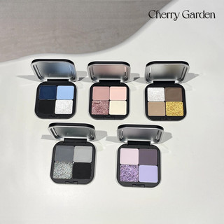 CHERRY GARDEN Bảng Phấn Mắt  Bảng Phấn Mắt Bốn Màu Bảng Tự Lắp Ráp Lâu Dài Và Chống Thấm Nước