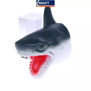 MAKY Shark Arm Găng tay Đồ chơi rối tay Cao su mềm Găng tay cá mập Đồ chơi tương tác VN