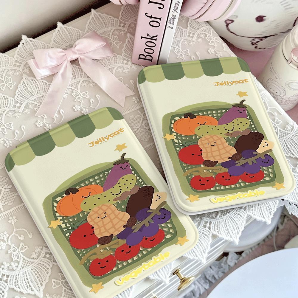 Gương gấp cô gái trái cây vintage thiết kế retro độc đáo