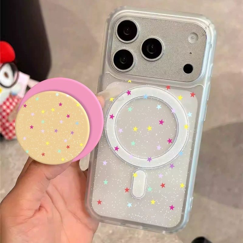 Ốp điện thoại hình ngôi sao đầy màu sắc đơn giản Apple 17promax16pro Vỏ bảo vệ iPhone15 / 14 / 13 / 12