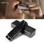 Guansfs Cấu trúc hợp kim kẽm đen nhẹ 10 lỗ Harmonica Kích thước nhỏ gọn để biểu diễn và luyện tập